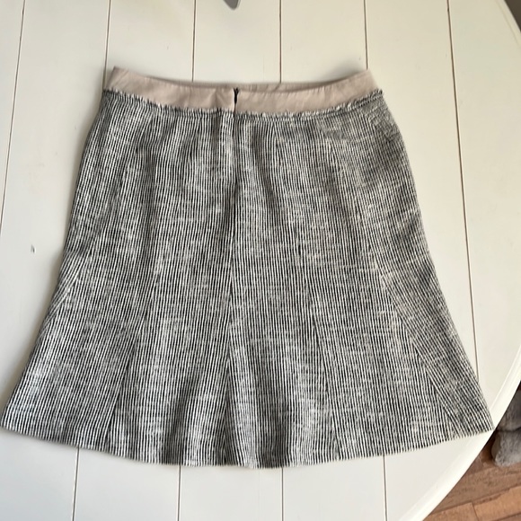 Weekend MaxMara Black/cream Small Check Cotton Mix Skirt, U.S. 10 - Picture 2 of 6